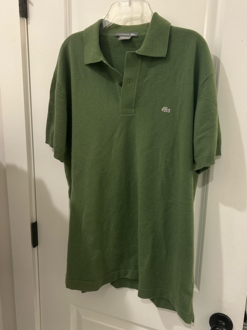 Lacoste Olive Green Short-Sleeve Polo Shirt